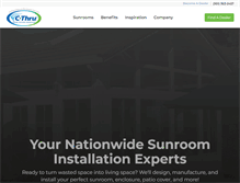 Tablet Screenshot of cthrusunrooms.com